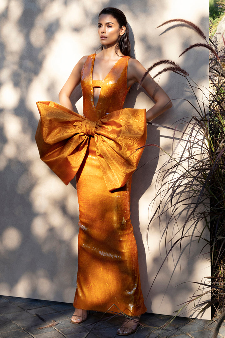 Sleeveless Sequin Maxi Dress