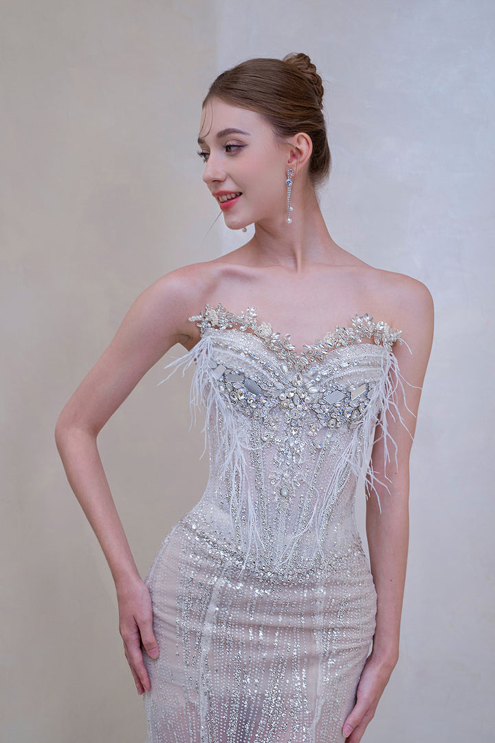 Mermaid Beaded Bodice Dress