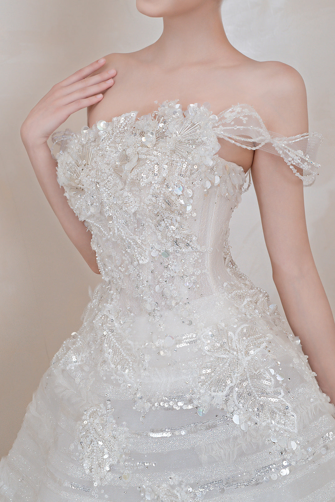 Floral Cascade A-Line Dress