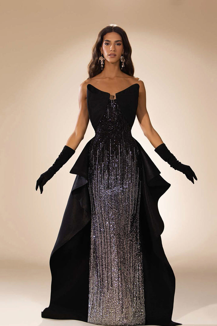 Fitted Embroidery Column Dress