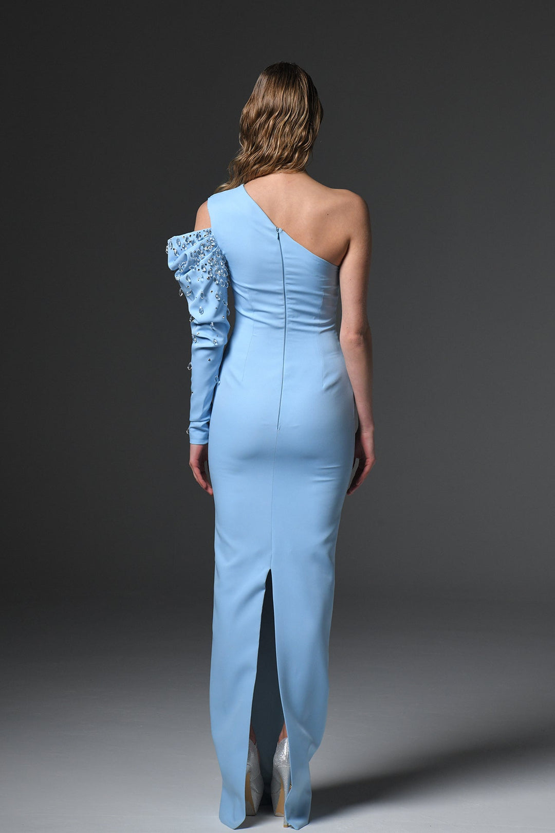 One-Shoulder Evening Dress