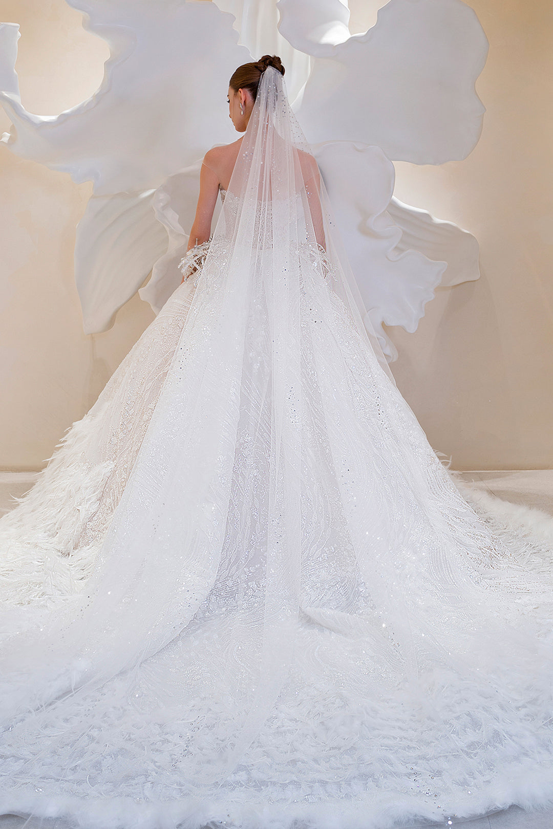 A-line Crystal Embellished Dress