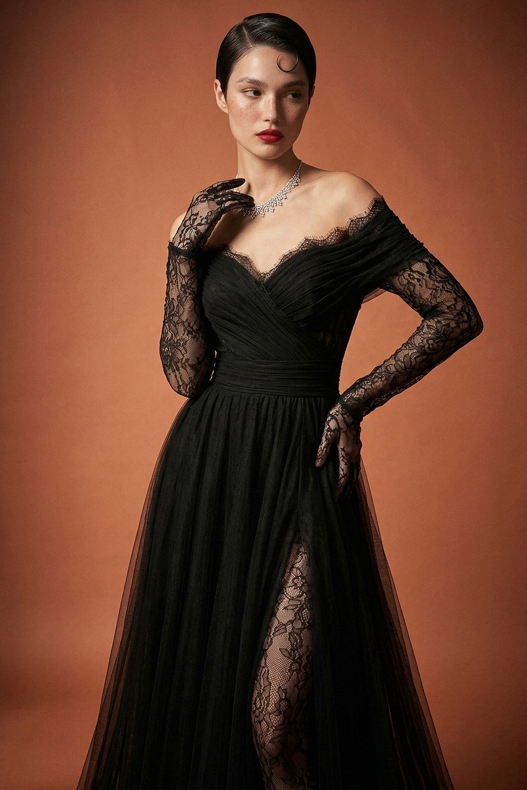 Off-The-Shoulder A-Line Dress