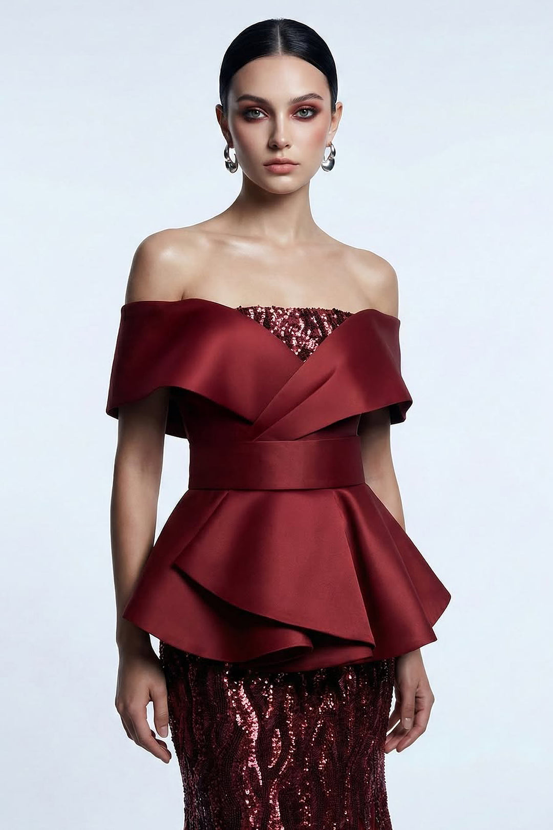Embroidered Tulle with Mermaid Dress
