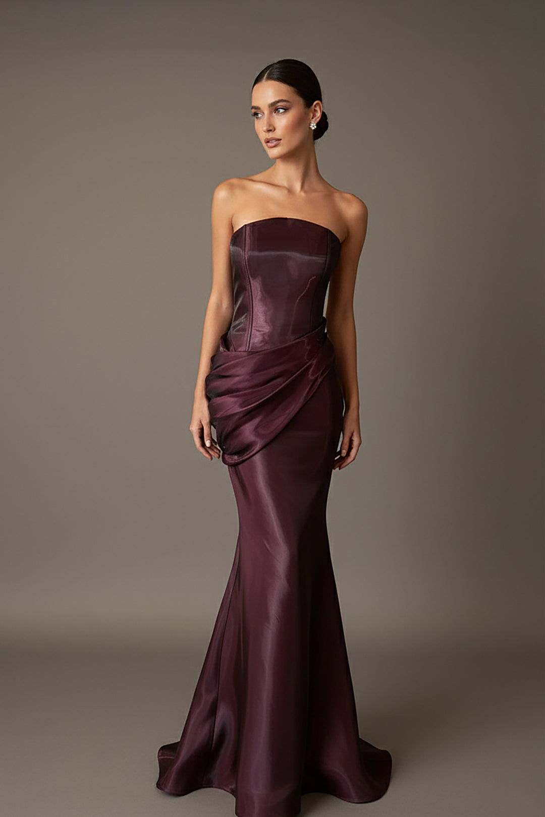 Satin Strapless Mermaid Dress