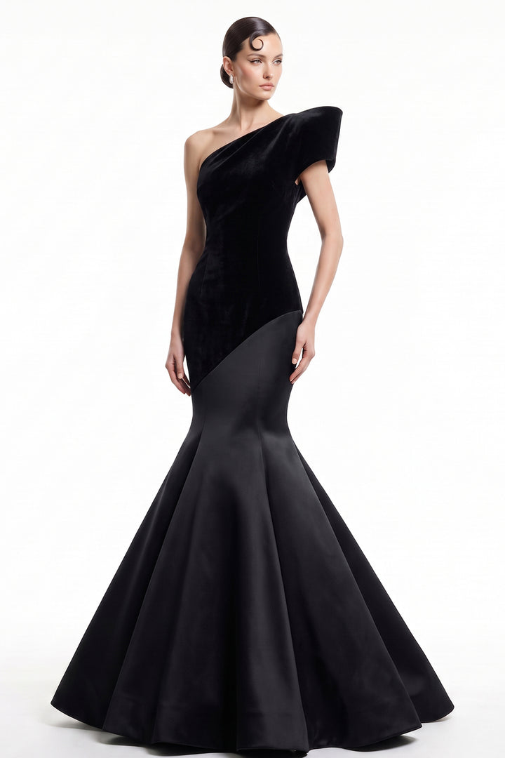 Architectural One-Sleeve with Mermaid Dress