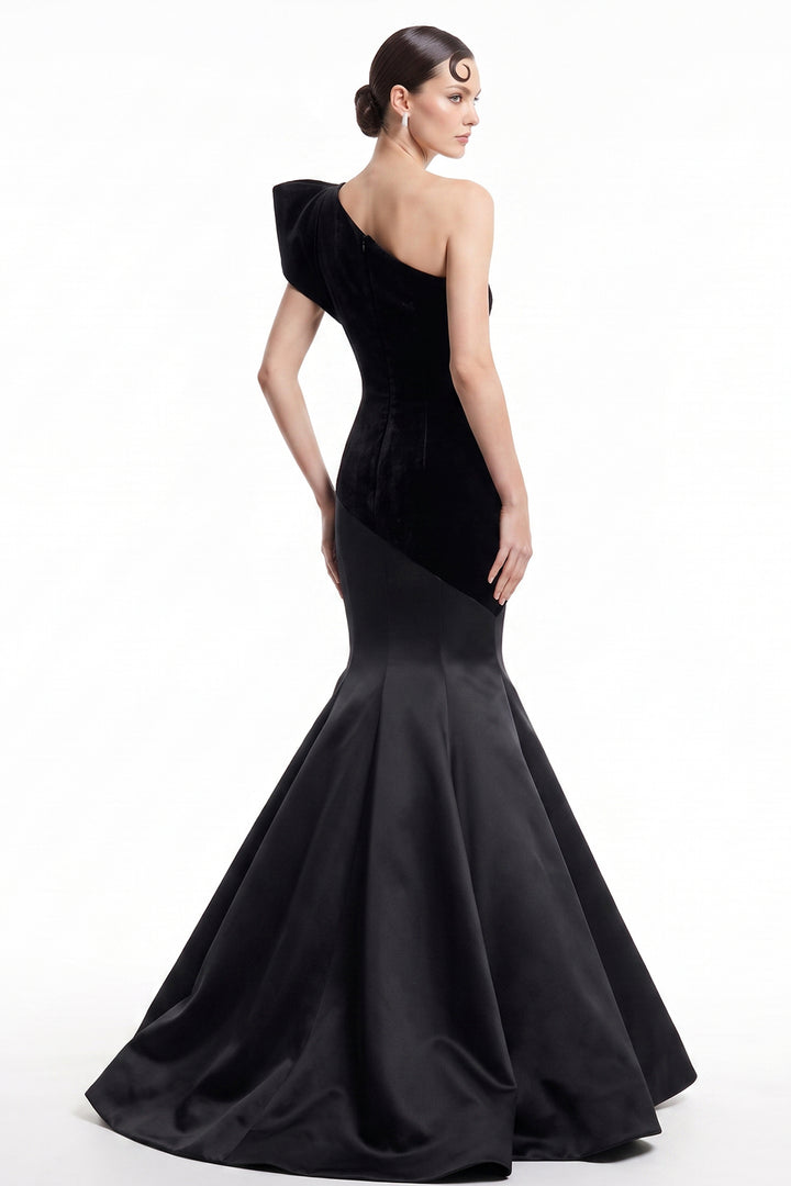 Architectural One-Sleeve with Mermaid Dress