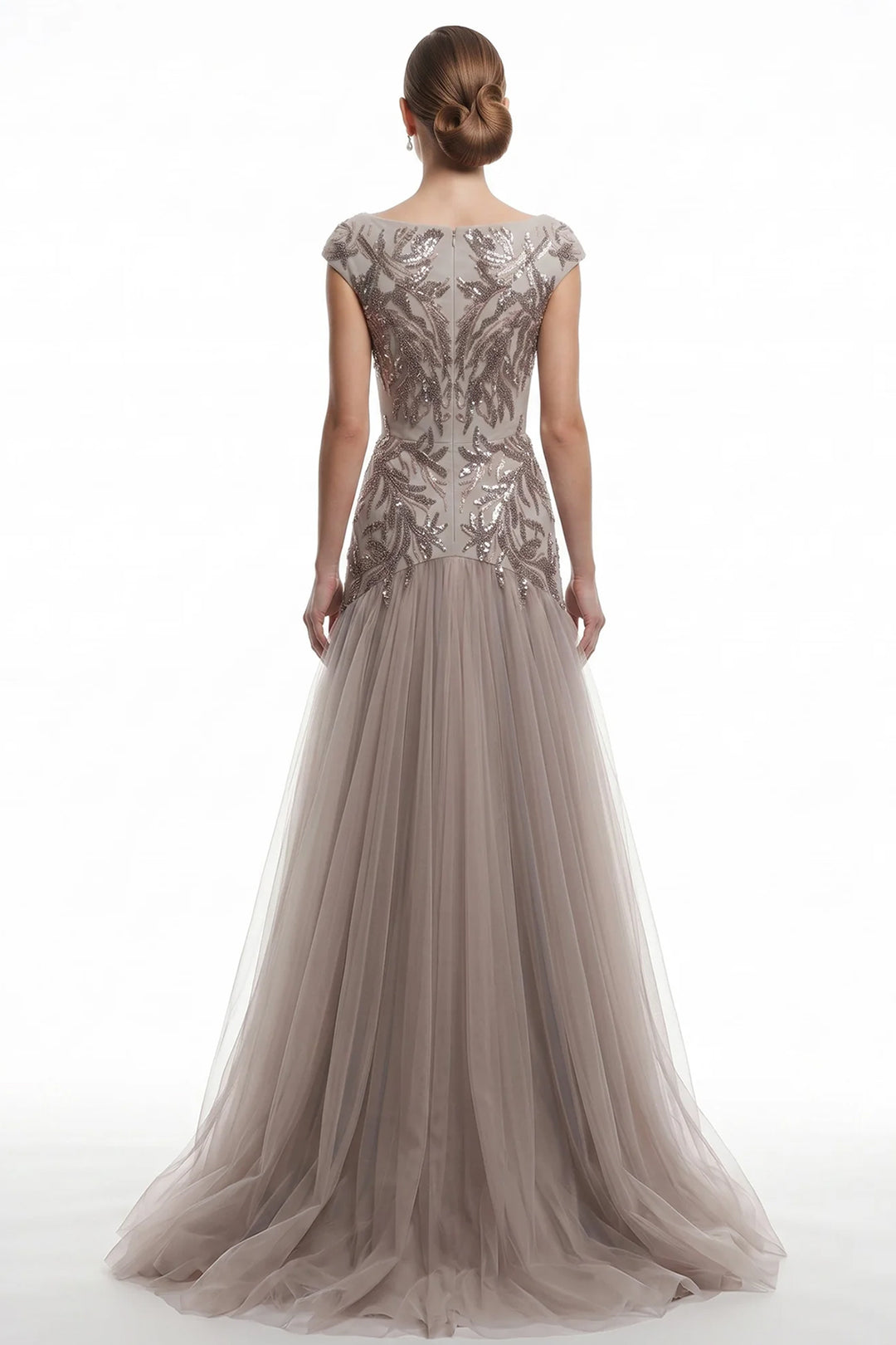 Botanical Beaded with A-Line Dress