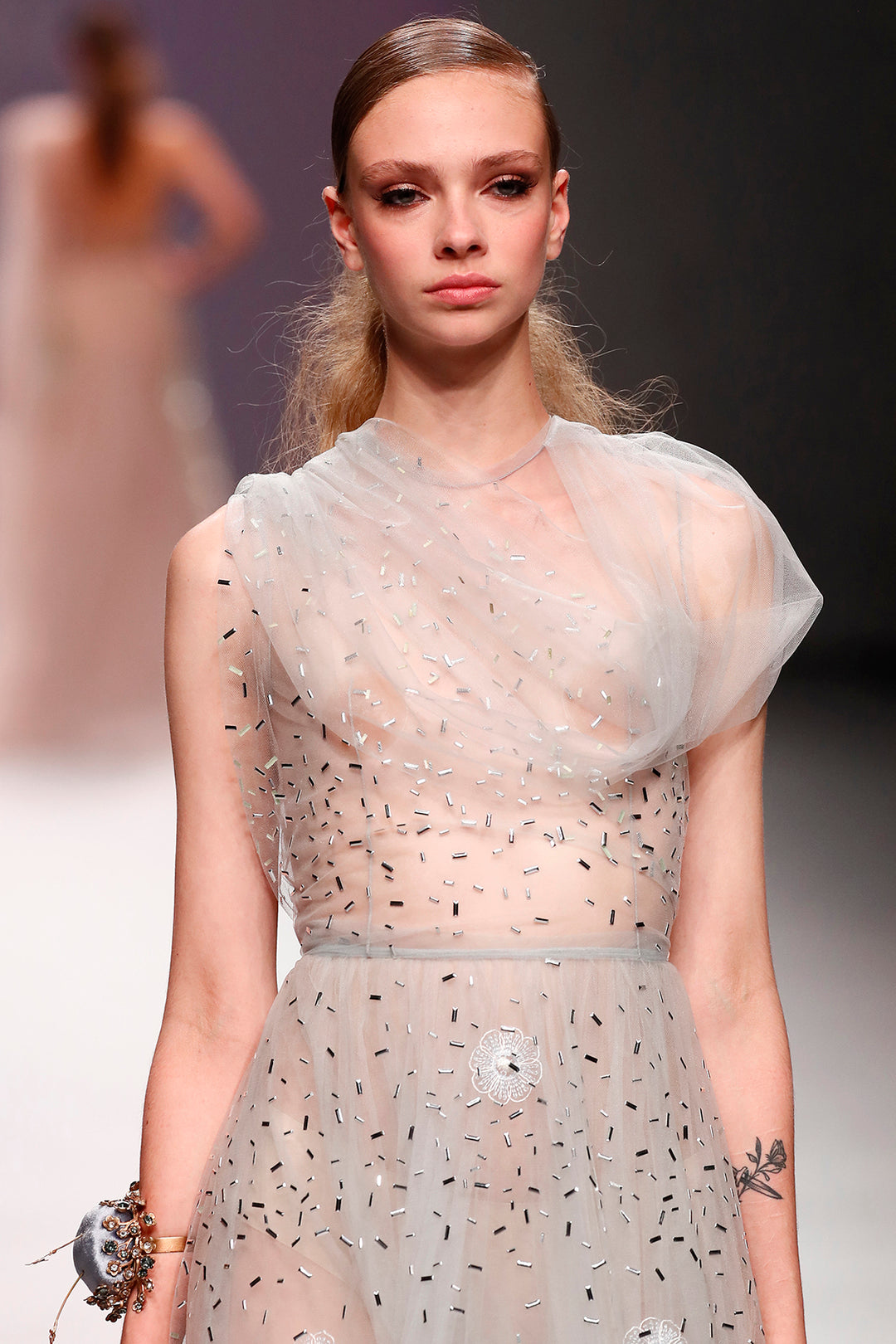 Tulle A-line Dress with a Draped bodice M.R DESIGN Tulle A-line Dress with a Draped bodice M.R DESIGN