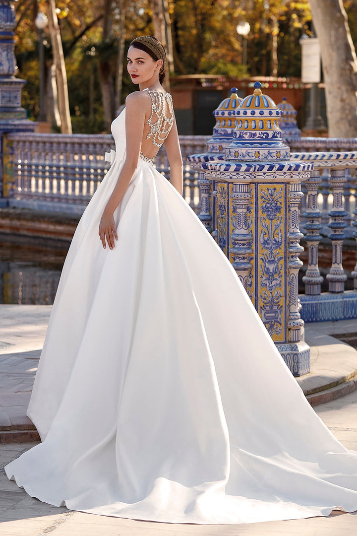 Off-White A-Line Wedding Dress