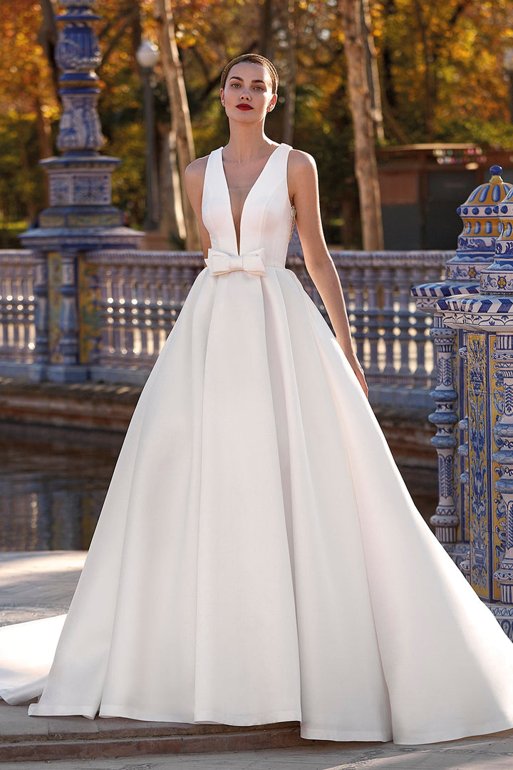 Off-White A-Line Wedding Dress