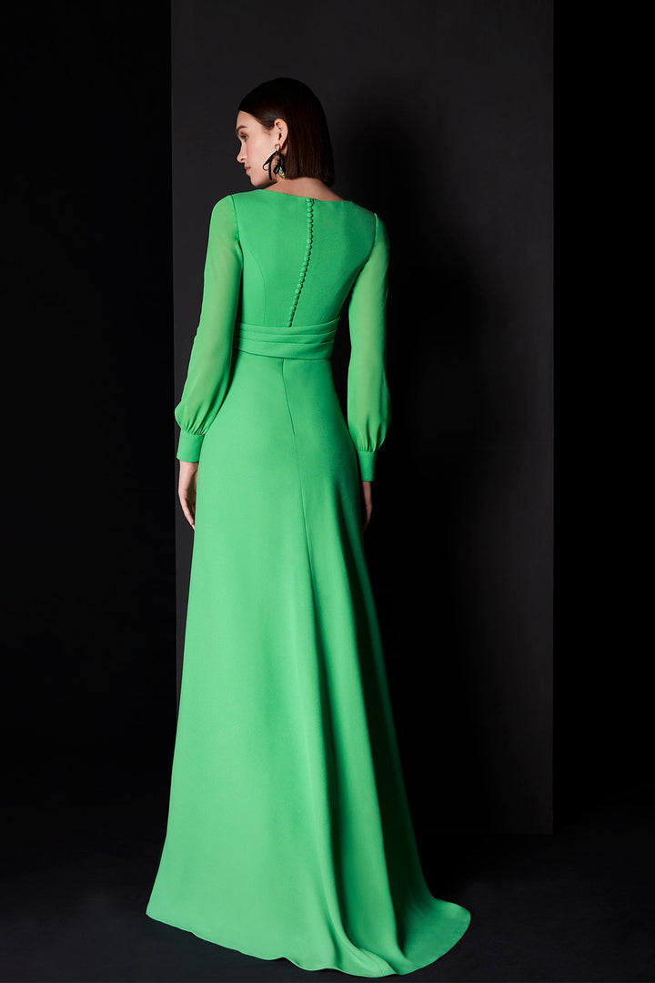 Green Mickado Dress