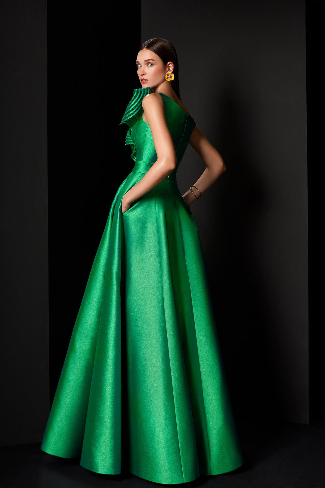 Green A-Line Dress