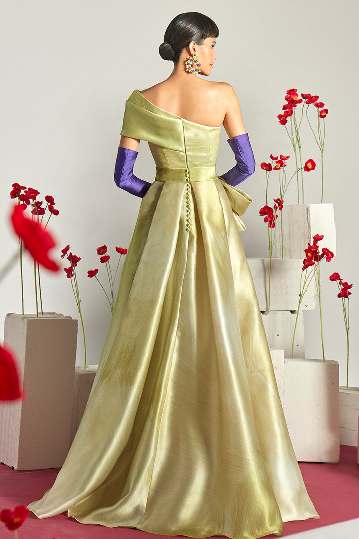Asymmetrical One-Shoulder with Long Dress