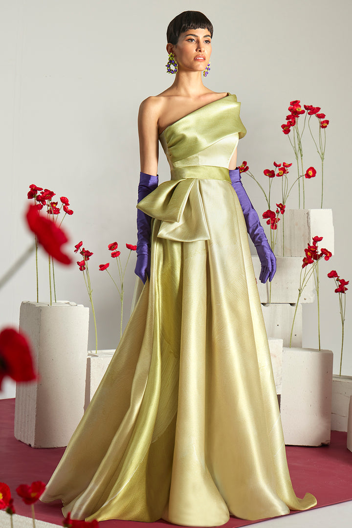 Asymmetrical One-Shoulder with Long Dress