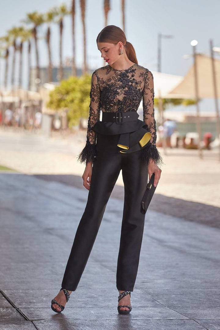 Embroidered Bodice with Pants