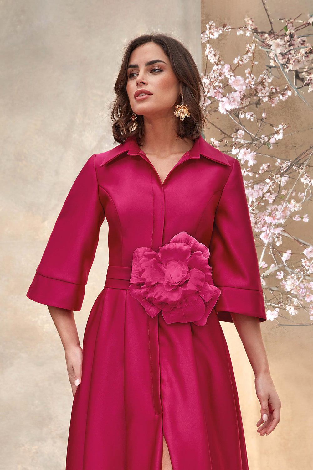 pink organza shirt dress Topshop + Pink Check Organza Shirt Dress