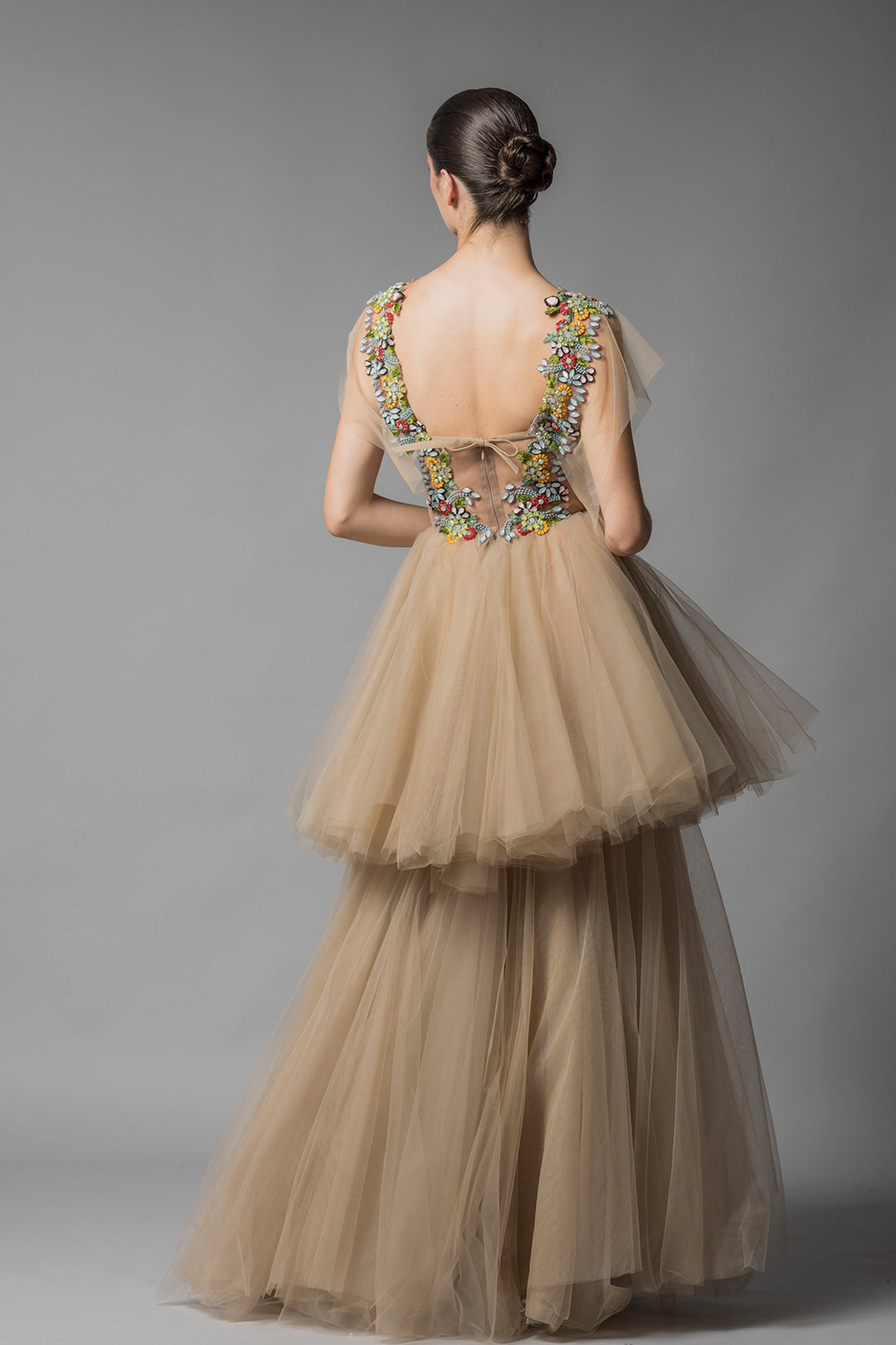 Two-Layered Tulle A-line Dress