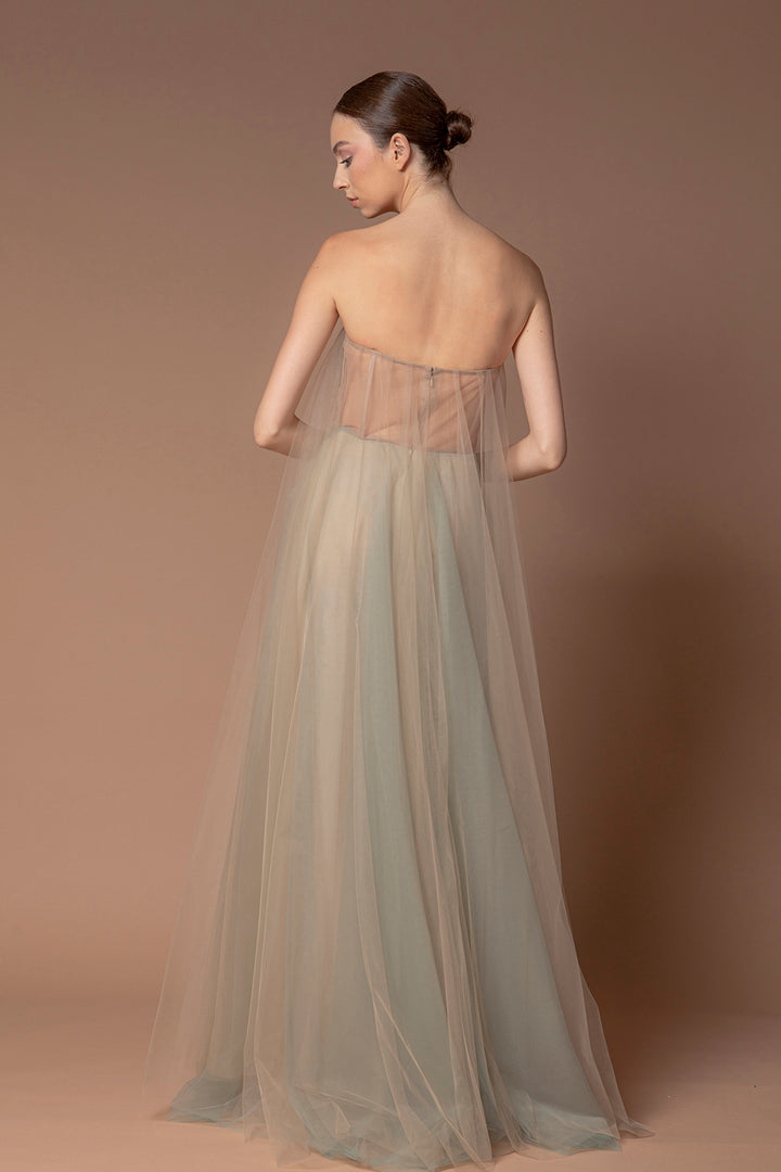 Strapless Tulle A-line Dress