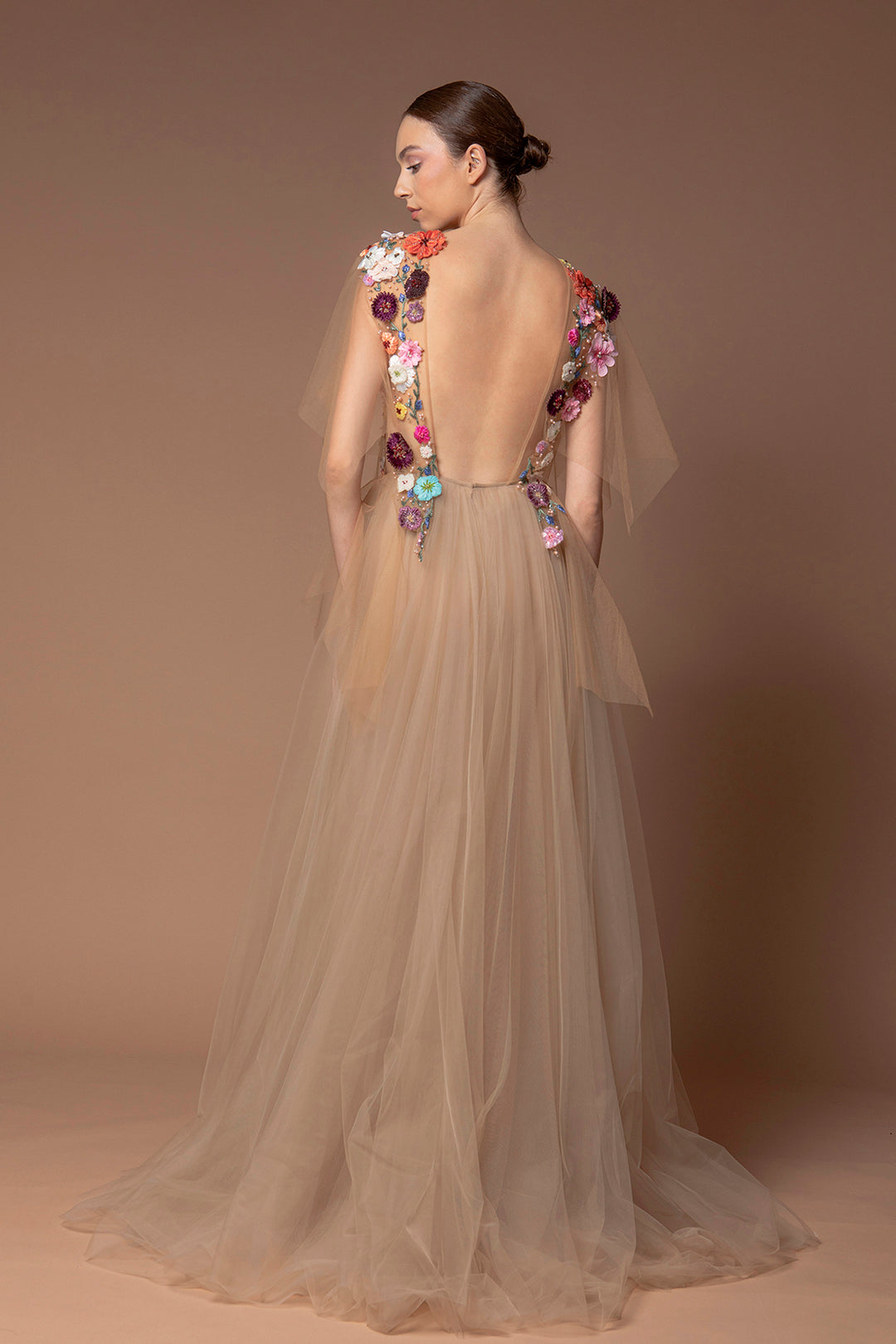 Floral Tulle A-line Dress