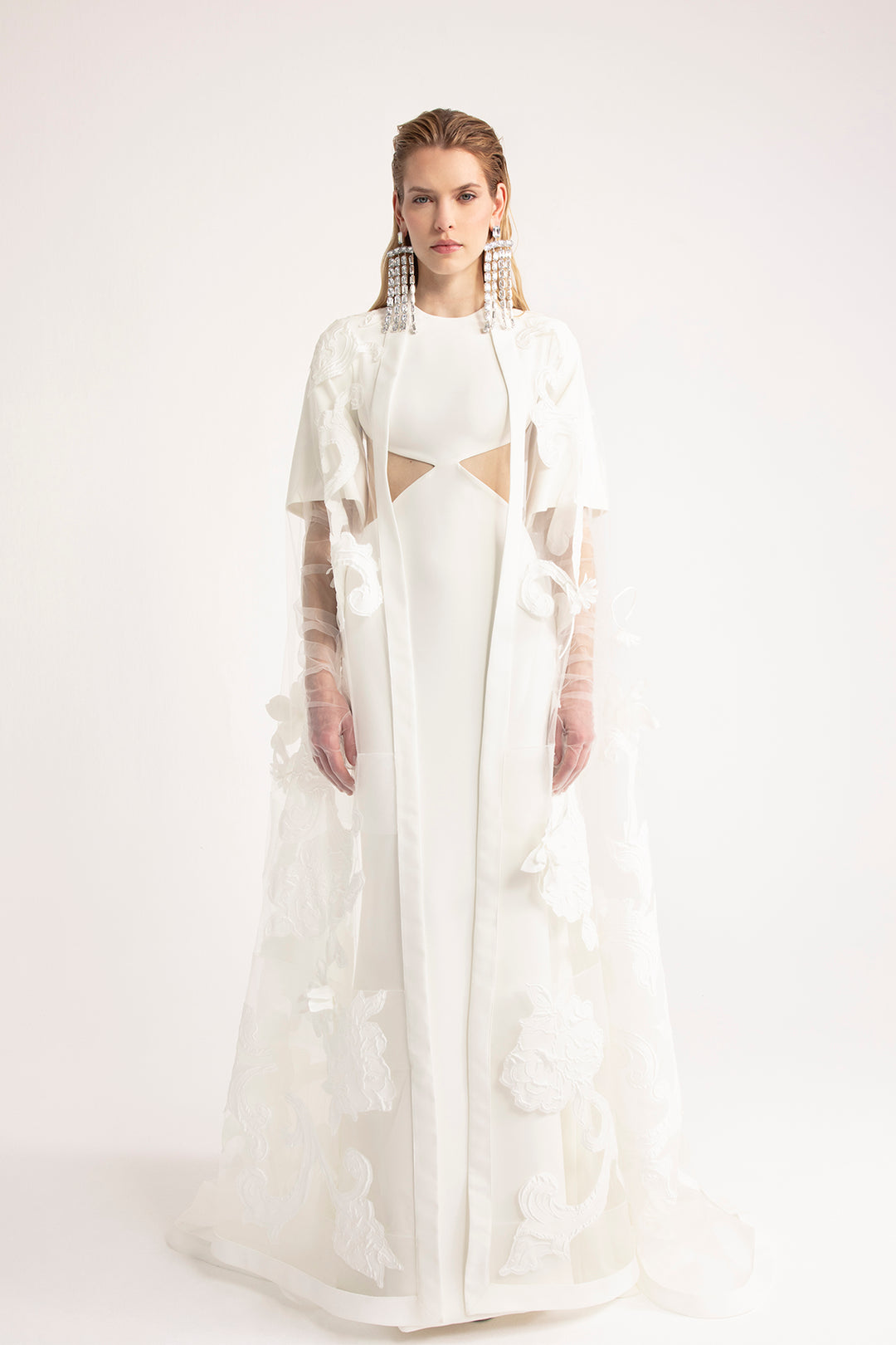 cut out cape dress Empowering Cut Out Cape Maxi Dress kalisa