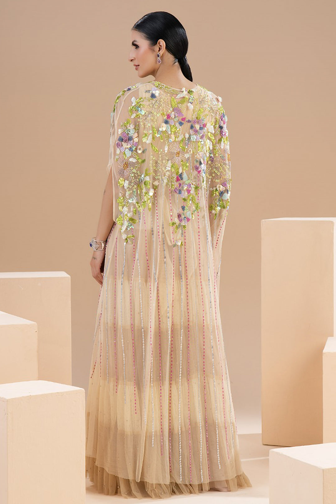 Chiffon Fluidity with Long Dress