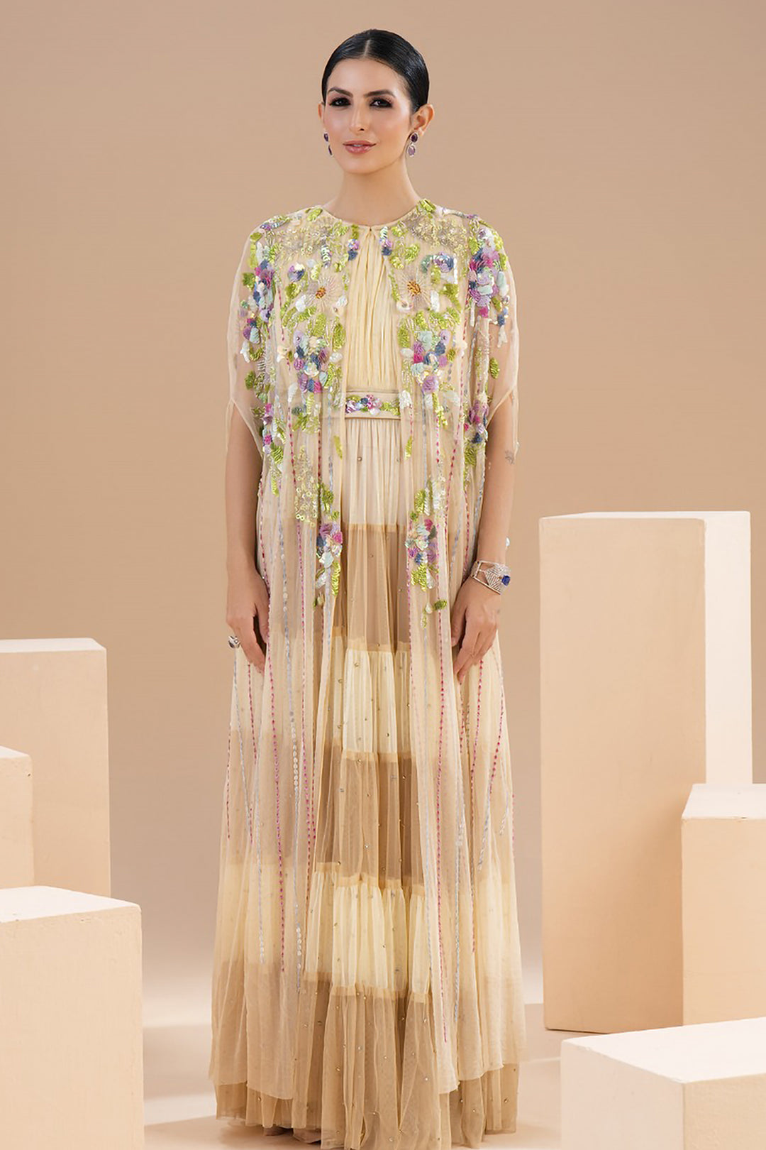 Chiffon Fluidity with Long Dress
