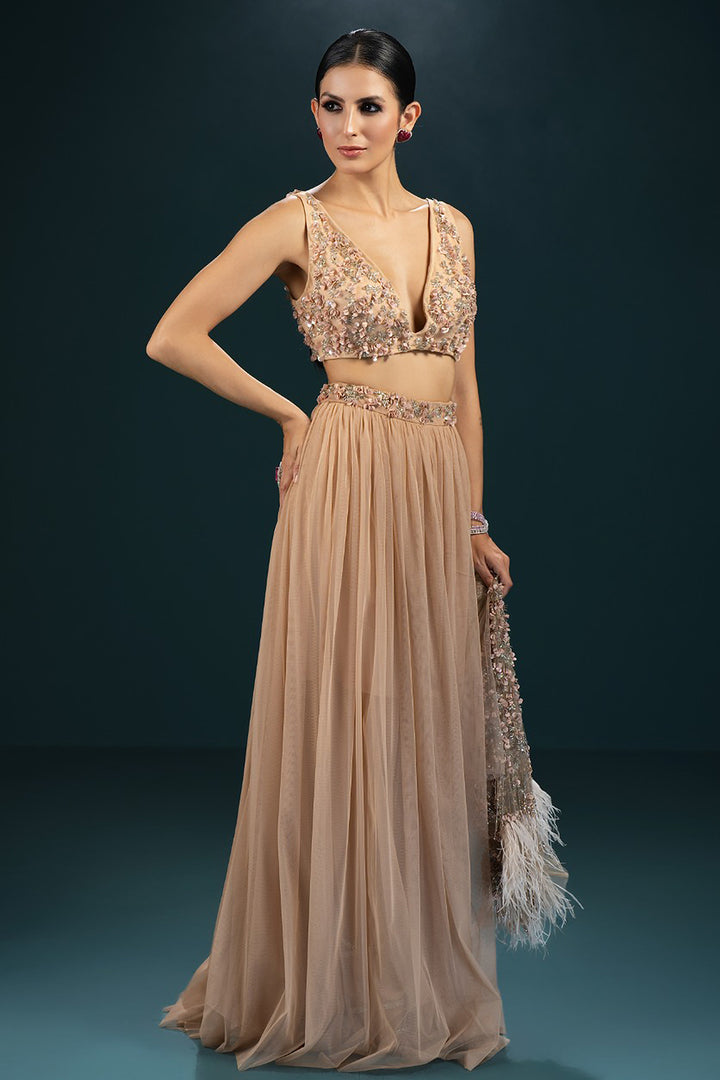 Moonlight Cape with Flowing Dress