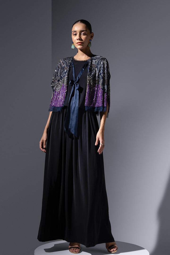 A-Line Dress with Loop Neck