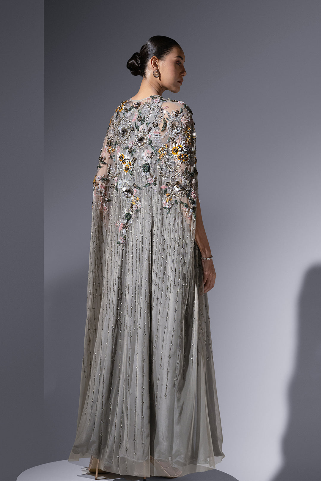 Mesh Dress with Plunging Neckline