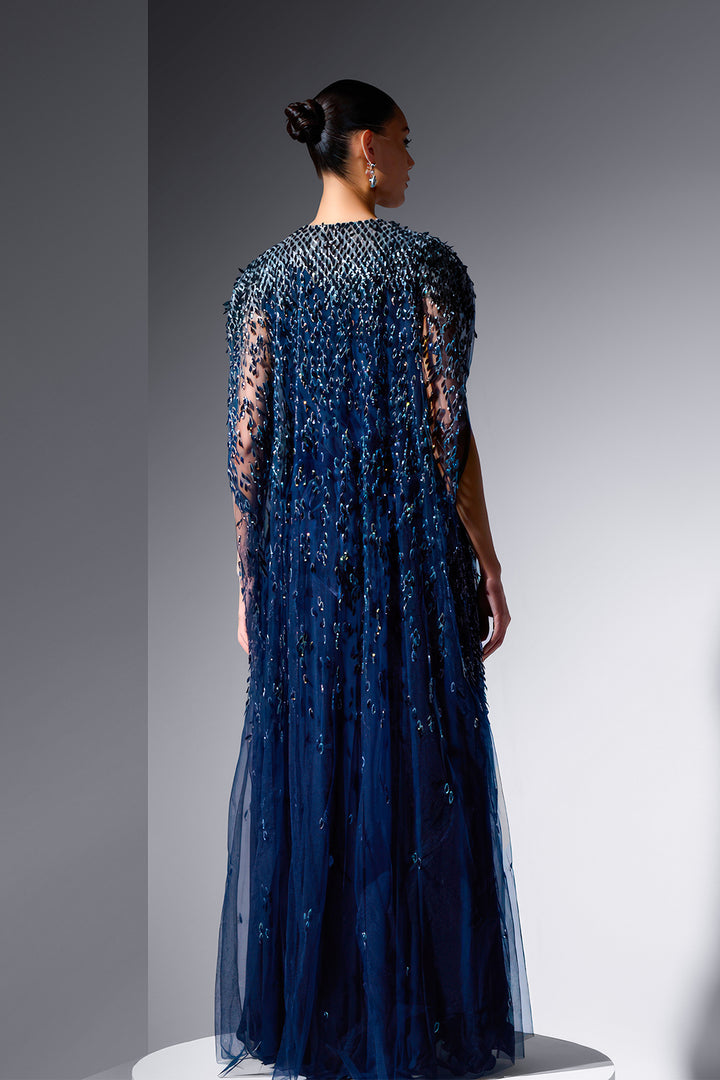 Tulle Two-Piece with Leaf Laser Cutouts