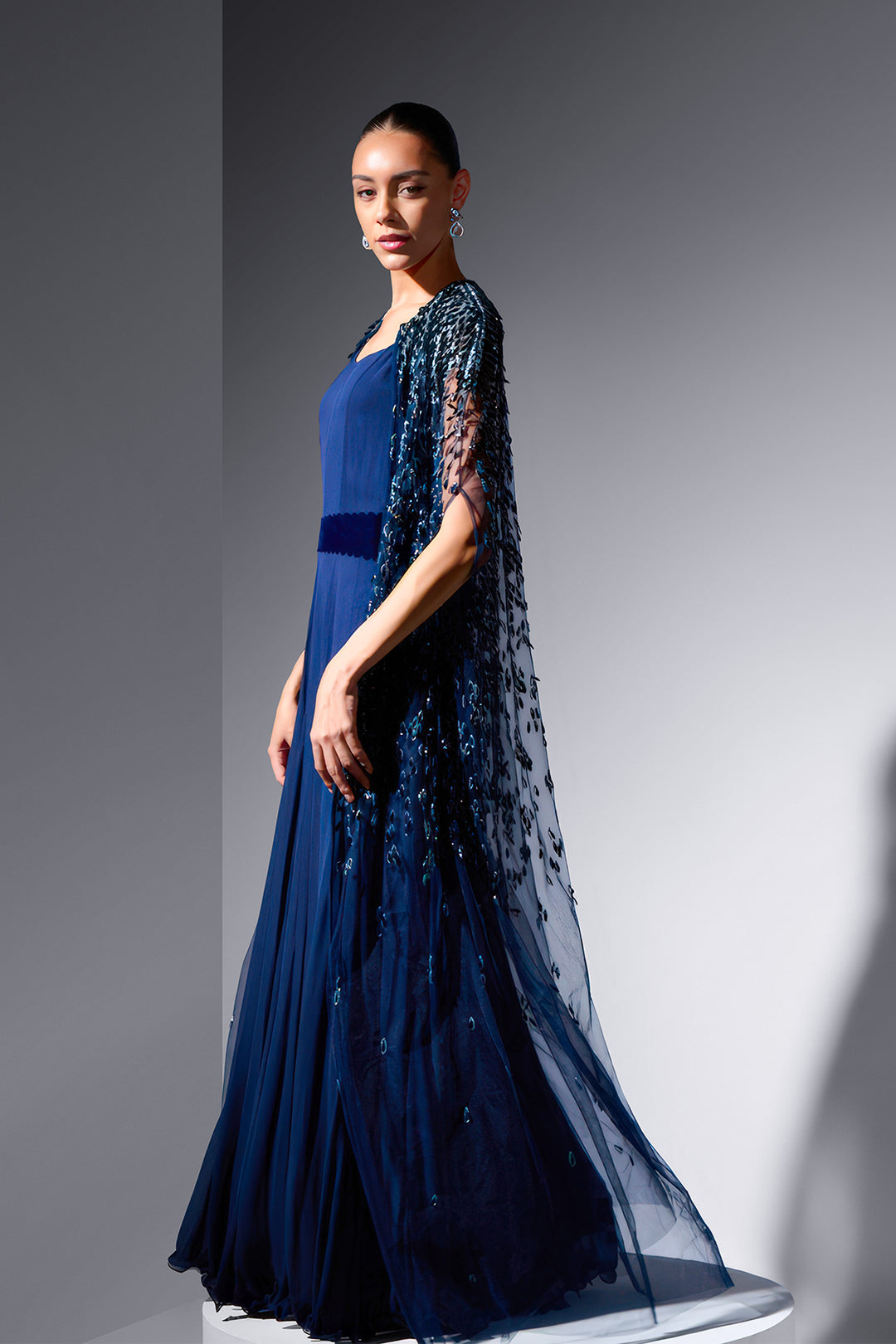 Tulle Two-Piece with Leaf Laser Cutouts