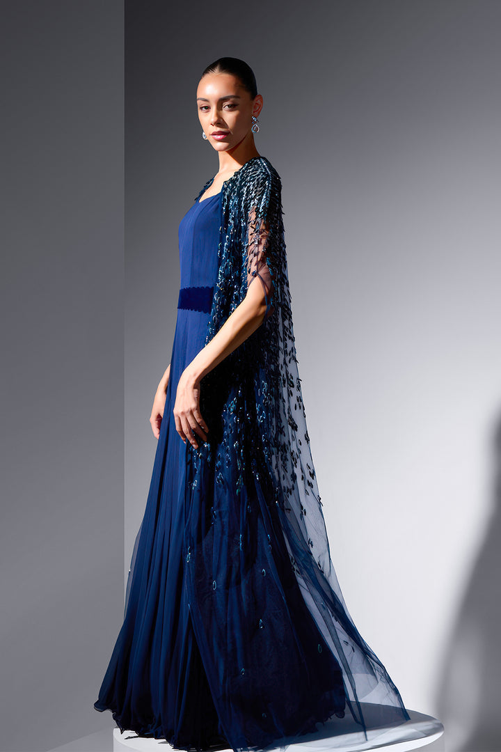 Tulle Two-Piece with Leaf Laser Cutouts