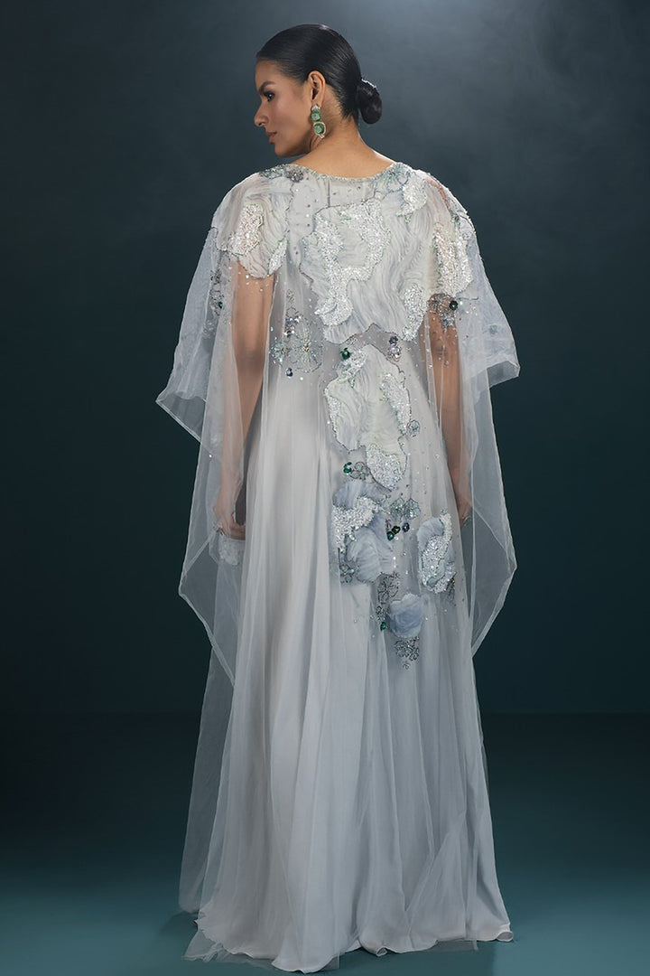 Sheer Voluminous A-line Kaftan