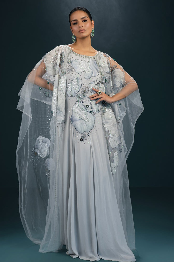Sheer Voluminous A-line Kaftan