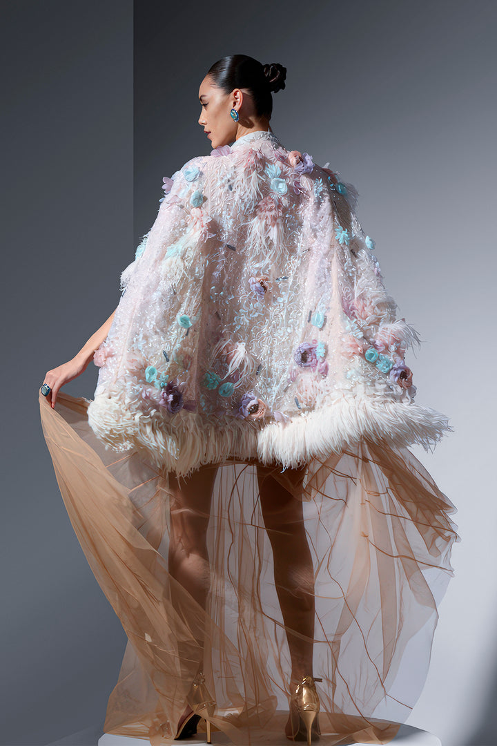 Sequin Tulle And Organza Jacket