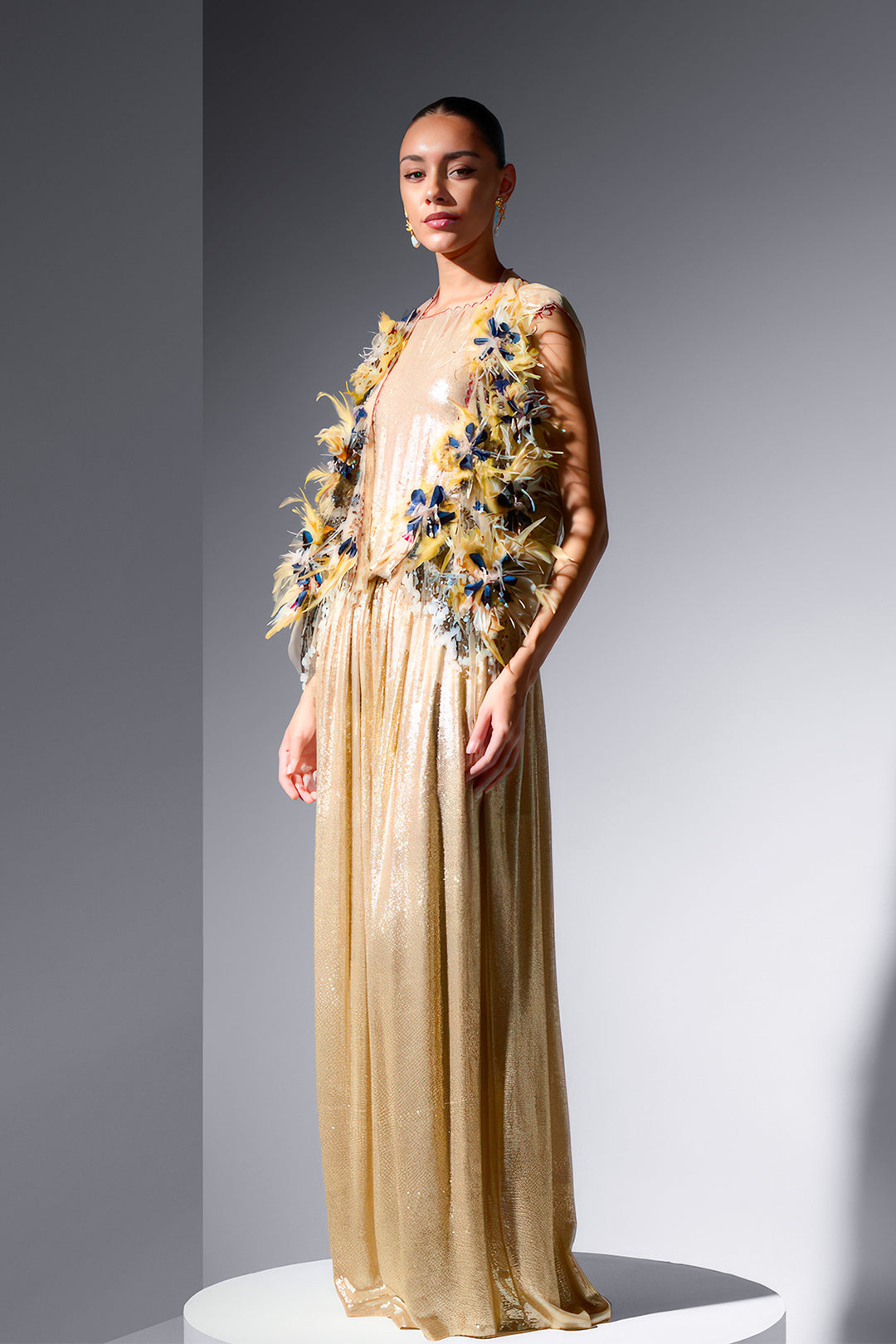 Sequin Dress with Knot