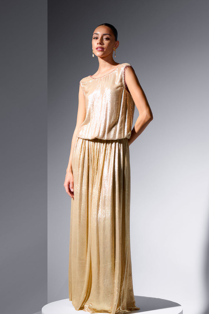 Sequin Dress with Knot