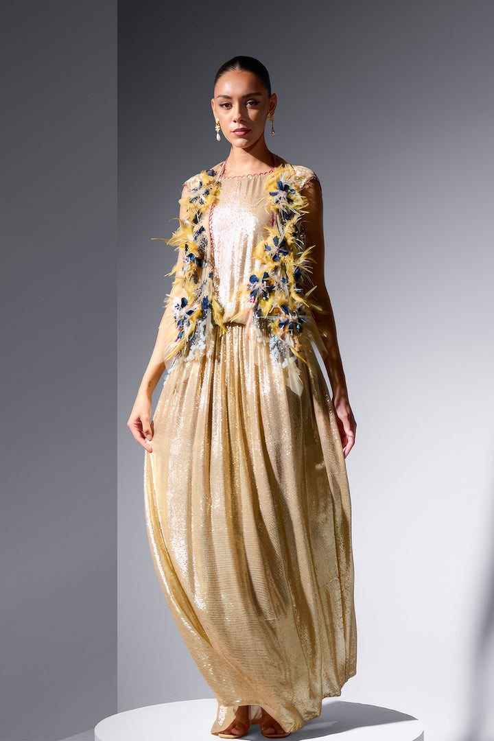 Sequin Dress with Knot