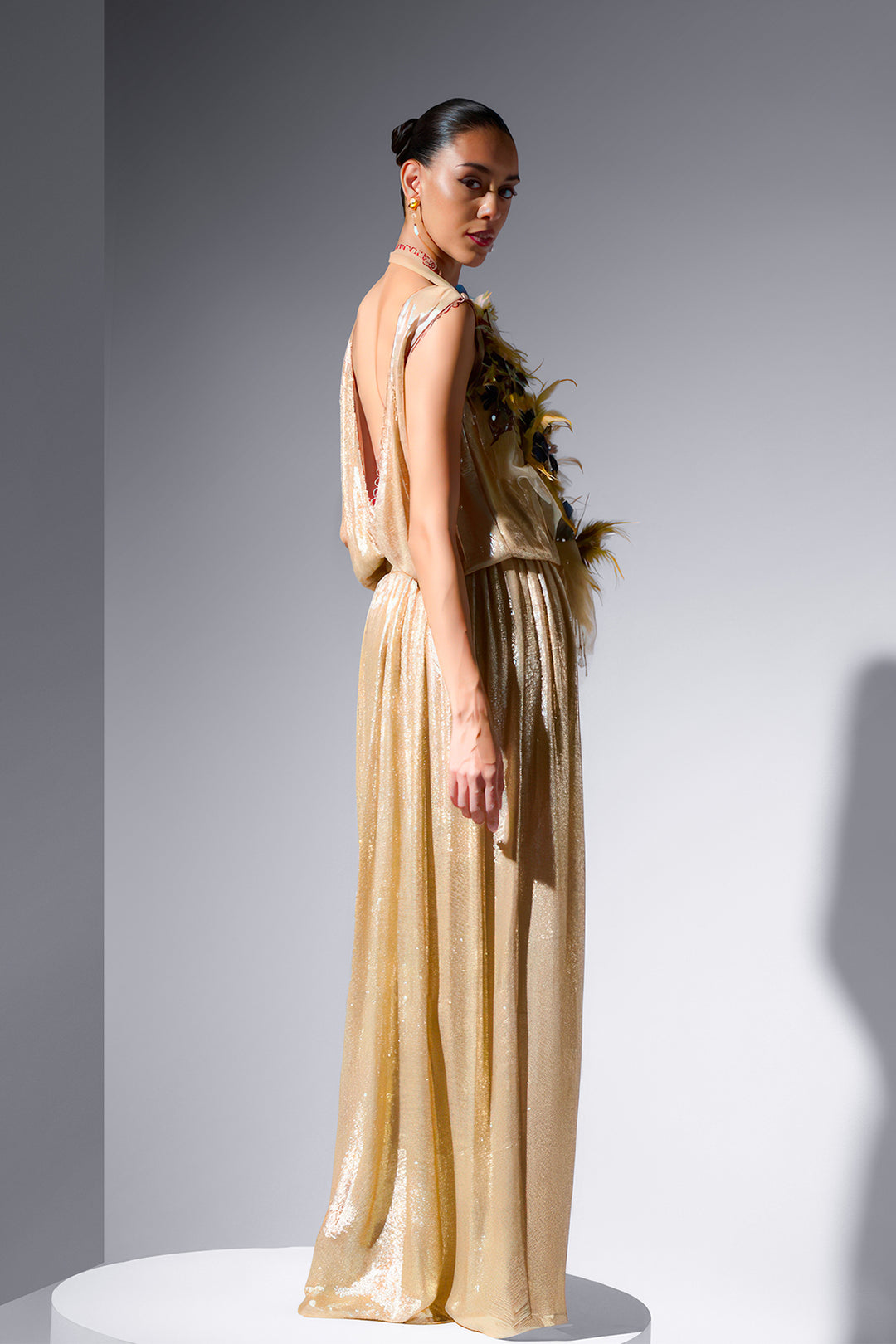 Sequin Dress with Knot