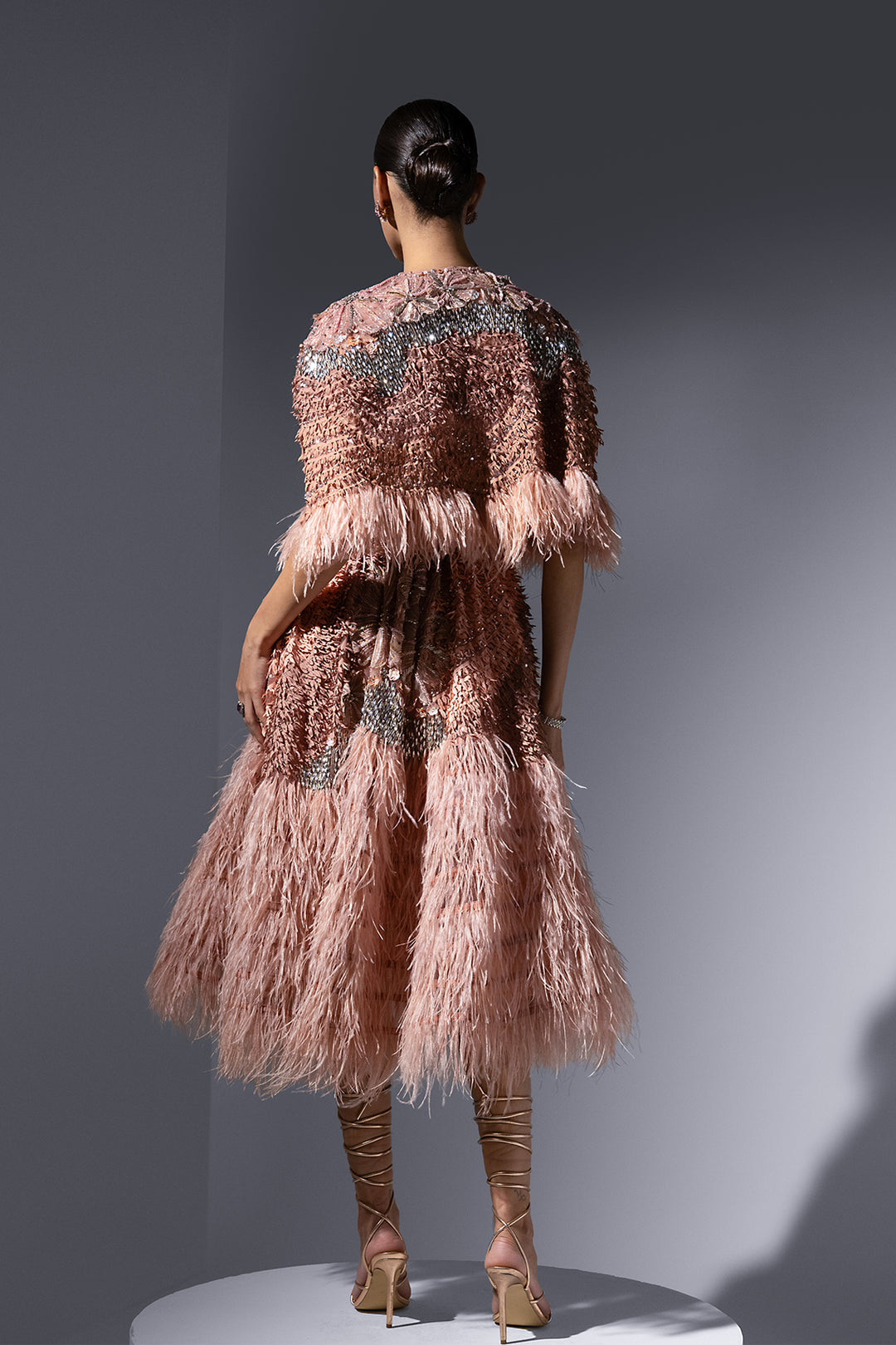 Tulle Cape and Lace Corset