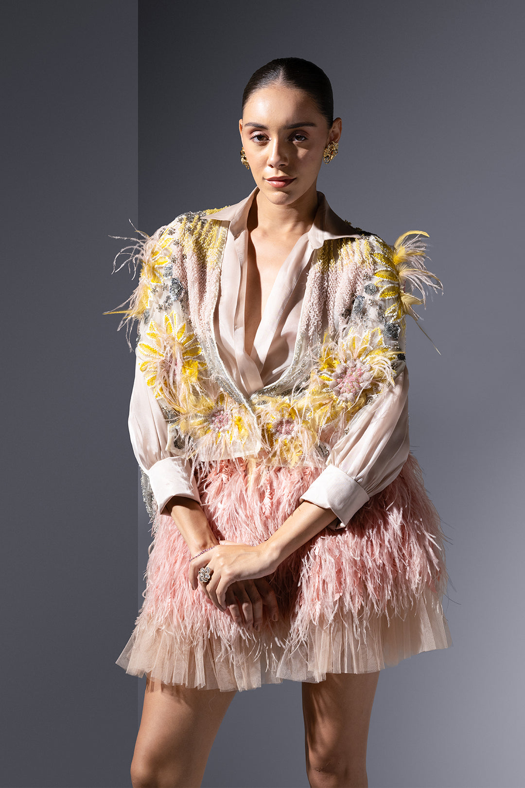 Tulle and Chiffon Three-piece