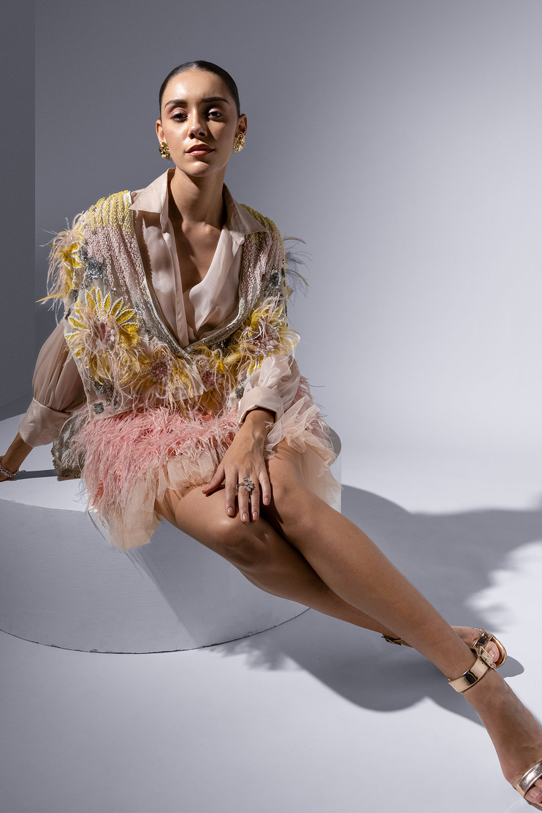 Tulle and Chiffon Three-piece