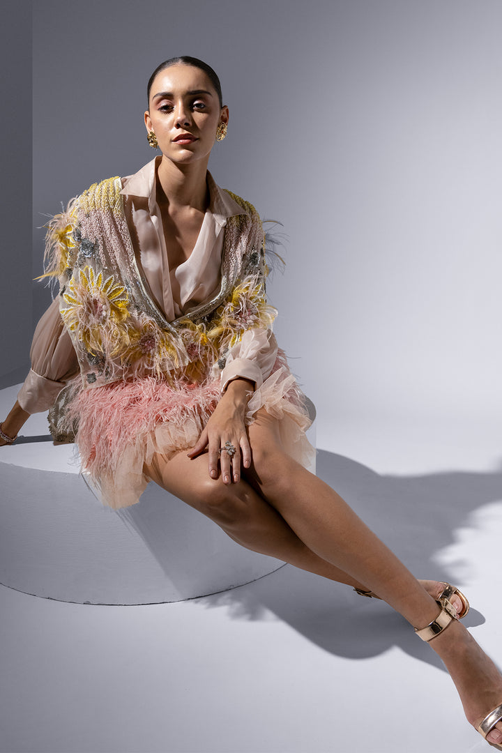 Tulle and Chiffon Three-piece