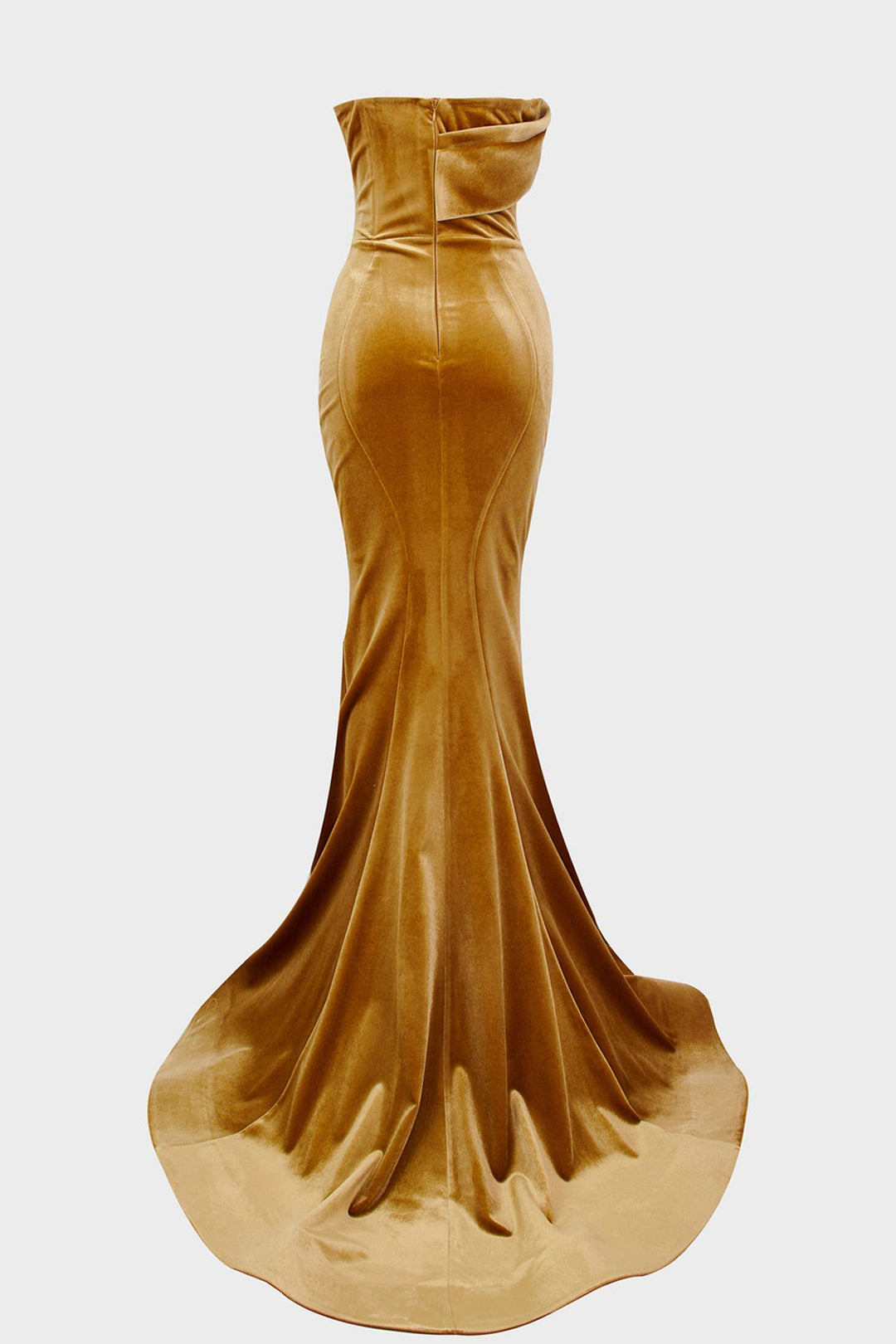 Velvet Dress with Mermaid Silhouette