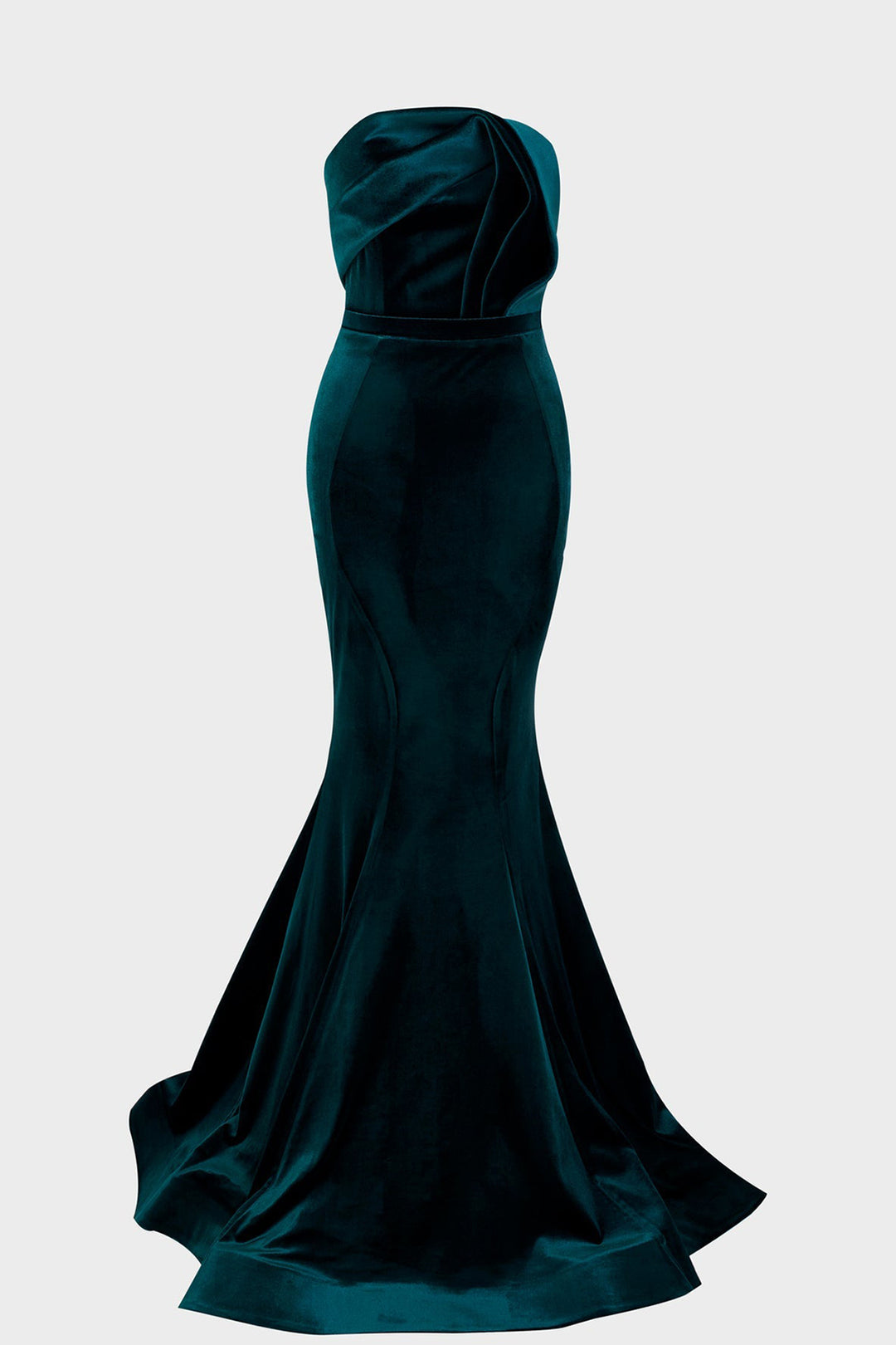 Velvet Dress with Mermaid Silhouette