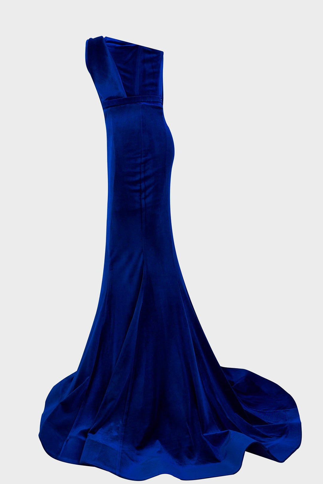 Velvet Dress with Mermaid Silhouette