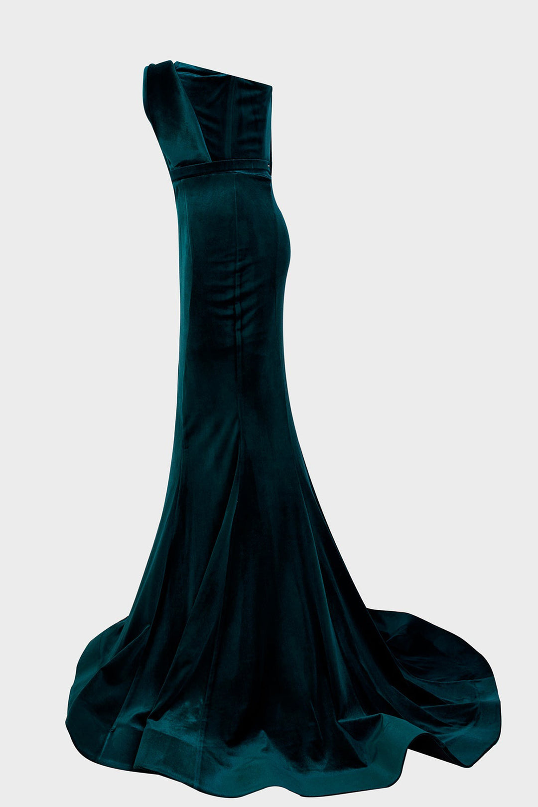 Velvet Dress with Mermaid Silhouette