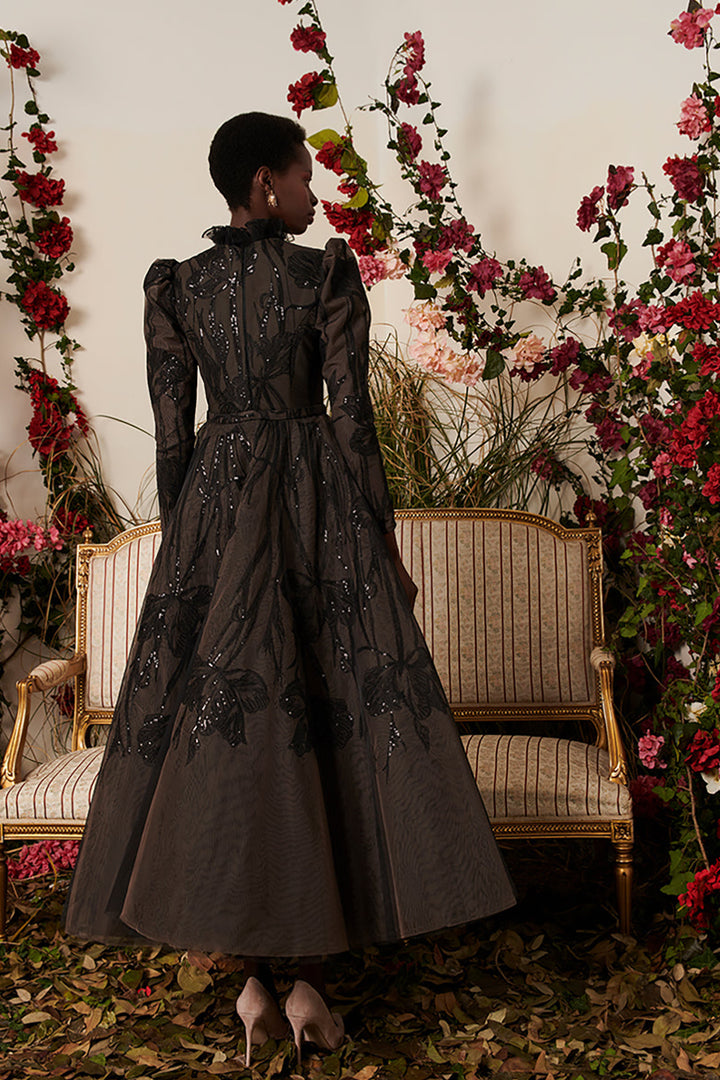 Flared Emerald Tulle Dress