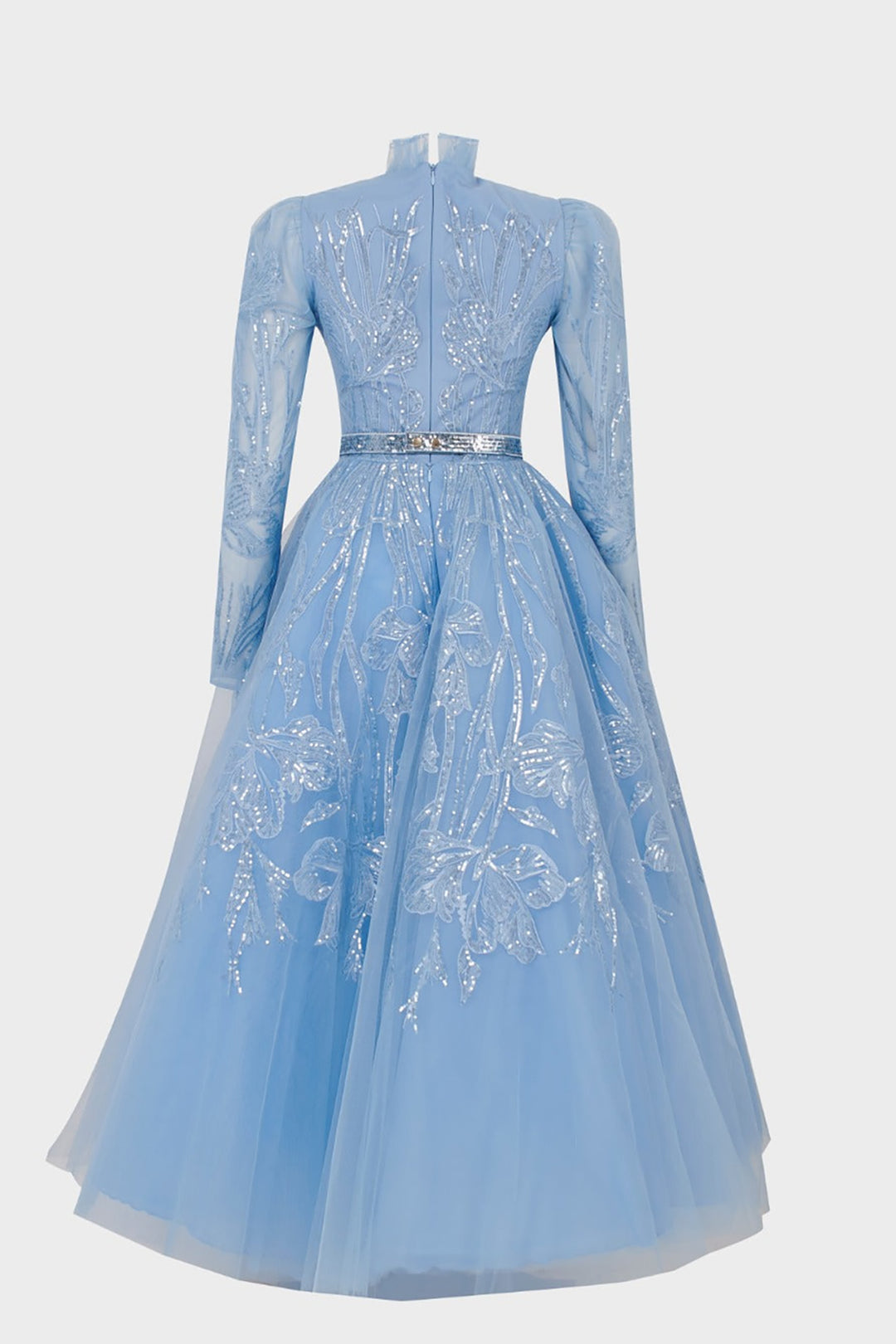 Flared Emerald Tulle Dress